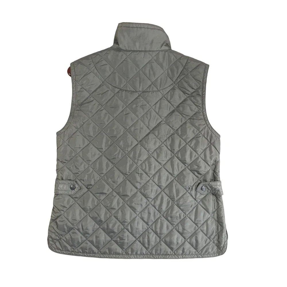 Coach Women's‎ Quilted Military Vest Olive Green Size Medium